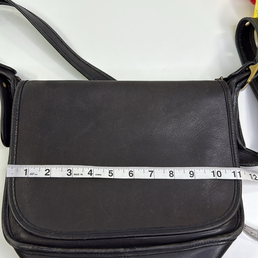 VINTAGE COACH 9951 PATRICIA LEGACY BLACK LEATHER SHOULDER BAG CROSSBODY PURSE - Picture 13 of 15